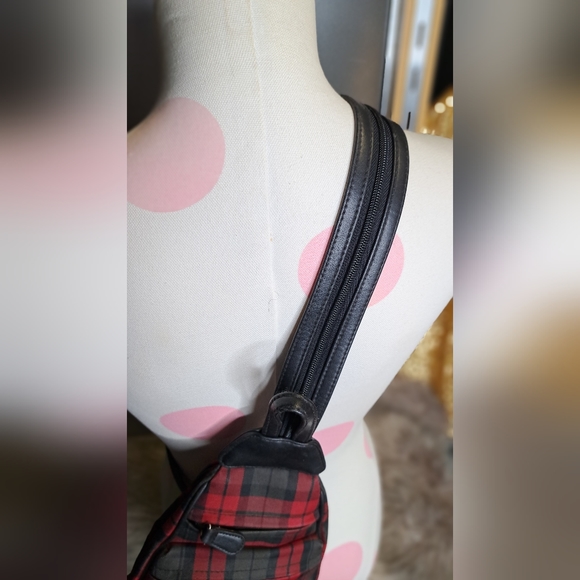 Villager • Grunge Steampunk 90s Y2k 00s Plaid Goth Multiway Dope Bag Backpack - Picture 7 of 16